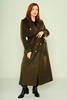 Dolce Bella Casual Woman Coats Black Brown Navy Ecru Kahverengi