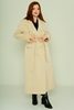 Dolce Bella Casual Woman Coats Black Brown Navy Ecru Ecru