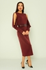 Favori Casual Dresses Black Grey Bordeux Camel bordo şarabı