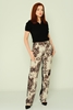 Selen High Waist Casual Trousers Grey Füme Camel Leopard Mink цвет верблюда