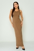 Detective Casual Maxi Dresses Black Green Beige Camel لون الجمل