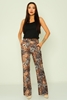 Selen High Waist Casual Trousers Grey Füme Camel بنى