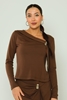 Dimare Casual Blouses Black Brown коричневый