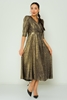 Rissing Star Casual Dresses Black Gold Silver Sax Gold