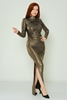 Lila Rose Maxi Casual Dresses Leopard Gold