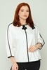 Favori Three Quarter Sleeve Casual Blouses Black Brown Beige Ecru Sax البيج الرمادي