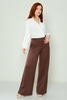 Zanzi High Waist Casual Trousers Black 022KAHVE 112BEJ 022KAHVE