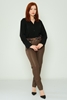 Mosento Casual Trousers Black Brown Khaki بنى