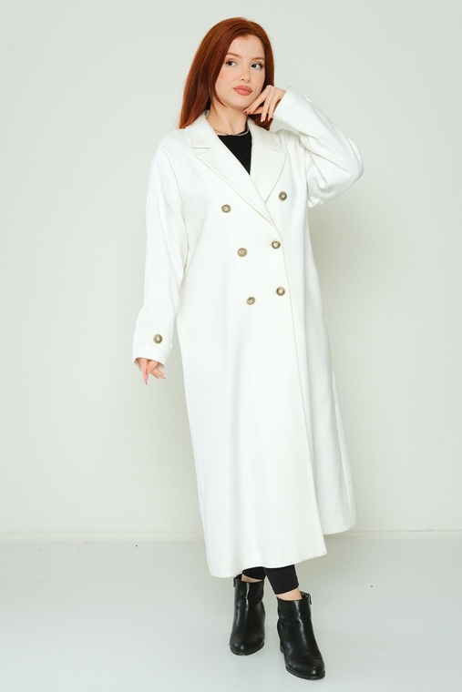 Joymiss Casual Woman Coats Black Beige Ecru Sax Oil Macenta