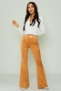 Joymiss High Waist Casual Trousers Bordeux Camel Green Dark Camel