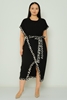 Modamila Casual Dress White Black-Leopard