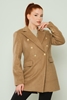 Missfrendy Casual Woman Coats Black Grey Brown Beige Mink Kahverengi