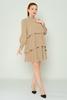 Green Country Casual Dresses Black Red Brown Mink Ecru المنك