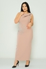 Elit Bella Night Wear Evening Dress Black Red Navy Mink Khaki المنك