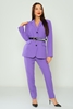 Missfrendy Casual Suits Black Camel Fuchsia Mink Petroleum Emerald Sax Dark Lilac Dark Lilac Dark