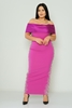 Elit Bella Night Wear Evening Dress Red Yellow Brown Navy Fuchsia Mink Sax Purple Plum أرجواني