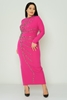 Elit Bella Night Wear Dress Navy Fuchsia ضارب الى الحمرة