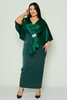 Elit Bella Night Wear Evening Dress Purple Emerald Emerald