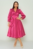 Detective Casual Dresses Black Green Bordeux Fuchsia ضارب الى الحمرة