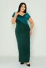 Odrella Night Wear Evening Dress Black Fuchsia Caramel Stone Emerald Emerald