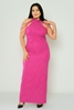 Odrella Night Wear Evening Dress Black Fuchsia Caramel Stone Emerald Fuchsia