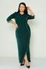 Odrella Night Wear Evening Dress Black Navy Purple Stone Emerald Emerald