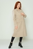 Missfrendy Casual Woman Coats Black Grey Brown Beige Mink Mink