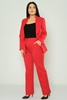 HKN Casual Plus Size Suits Black Red Grey Brown Beige красный