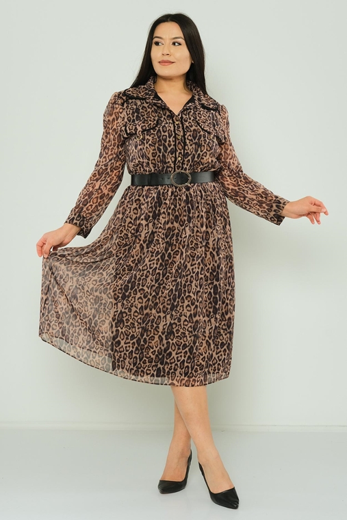 Favori Casual Dress Leopard