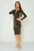 Rissing Star Casual Dresses Black Gold Silver Sax ذهب