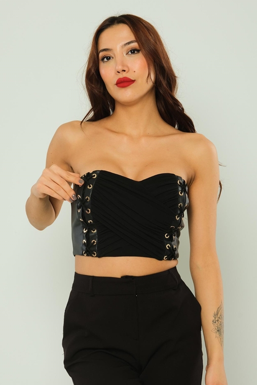 Excuse Casual Bustier Black