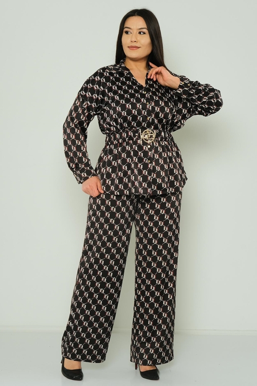 Favori Casual Plus Size Suits Black Grey Bordeux