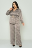 Favori Casual Plus Size Suits Black Grey Bordeux اللون الرمادي