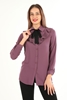 Mirador Casual Blouses Black Ecru Sax Plum Rose Emerald Gül