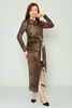 Lila Rose Casual Dresses Black Red Brown Leopard Stone Olive Leopard