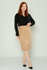 Favori Casual Skirts Black Grey Brown Bordeux Beige Mink Khaki Beige