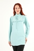 Mirador Casual Blouses Black Ecru Sax Plum Rose Mint Emerald ice Blue نعناع