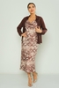 Mac Park Casual Dresses Black Brown Brown