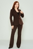 Missfrendy Casual Suits Black Bordeux Navy Mink Khaki Brown Dark Emerald Brown Dark