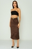 Favori Casual Skirts Black Grey Brown Bordeux Beige Mink Khaki Brown