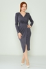 Rissing Star Casual Dresses Black Grey Gold Bordeux اللون الرمادي