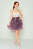 Lila Rose Casual Skirts Beige Fuchsia Powder Purple Purple