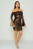 Joymiss Night Casual Dresses Black Grey Sax Bronze Bronze