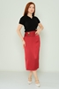 Lila Rose Casual Skirts Black Red Navy BEIGE-BLACK Kırmızı