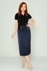 Lila Rose Casual Skirts Black Red Navy BEIGE-BLACK lacivert