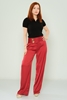 Lila Rose Casual Trousers Black Red Navy BEIGE-BLACK красный