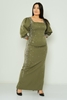 Odrella Night Wear Evening Dress Black Sax Khaki Purple Emerald كاكي