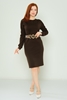 Mac Park Casual Dresses Black Brown بنى