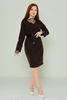 Mac Park Casual Dresses Black Brown Brown