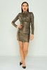 Rissing Star Casual Dresses Black Gold Silver Sax Altın